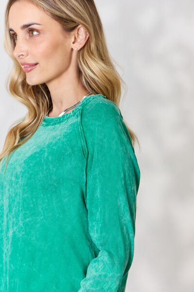 Round Neck Long Sleeve Top