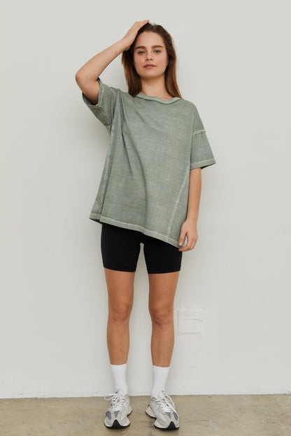 Exposed Seam Short Sleeve T-Shirt