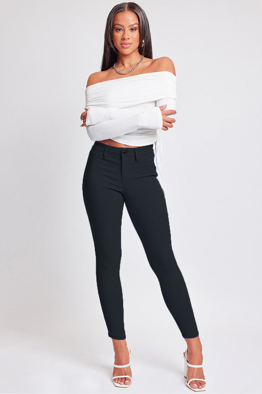 Hyperstretch Mid-Rise Skinny Pants