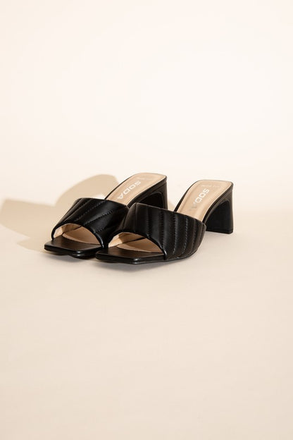 W-NINA SLIDE MULE HEELS