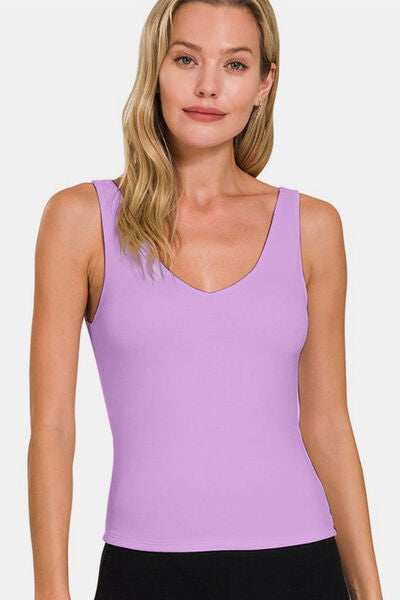 V-Neck Slim Tank