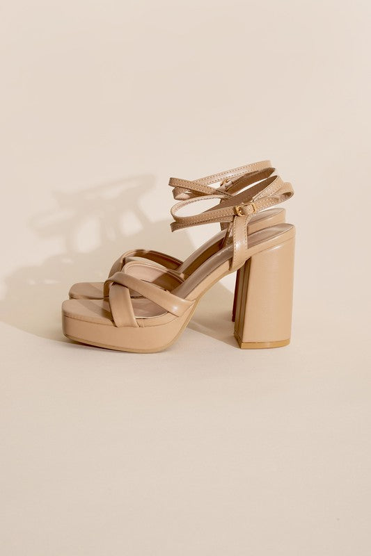 VALOR-1 CROSS ANKLE STRAP HEELS