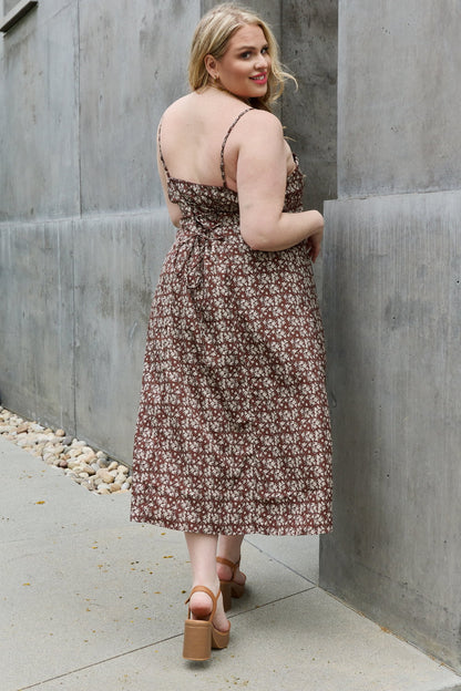 Mi Amor Floral Midi Sundress