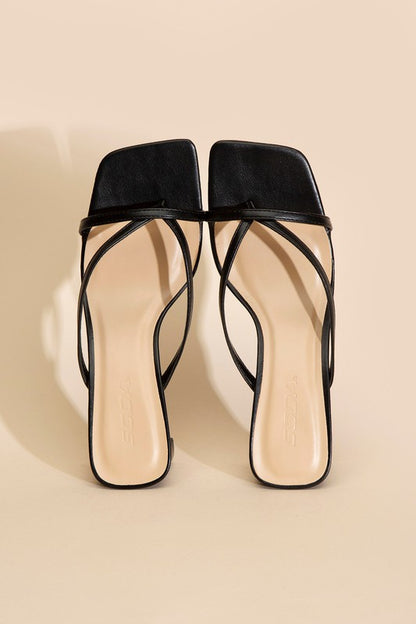 GADGET-S THONG MULE HEELS