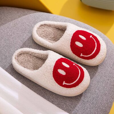 Smiley Face Cozy Slippers