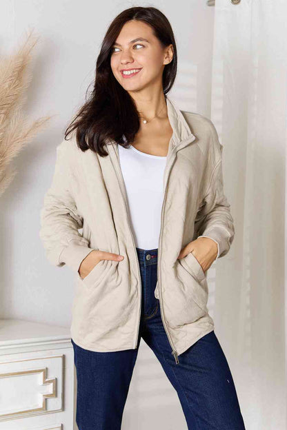 Zip-Up Jacket with Pockets