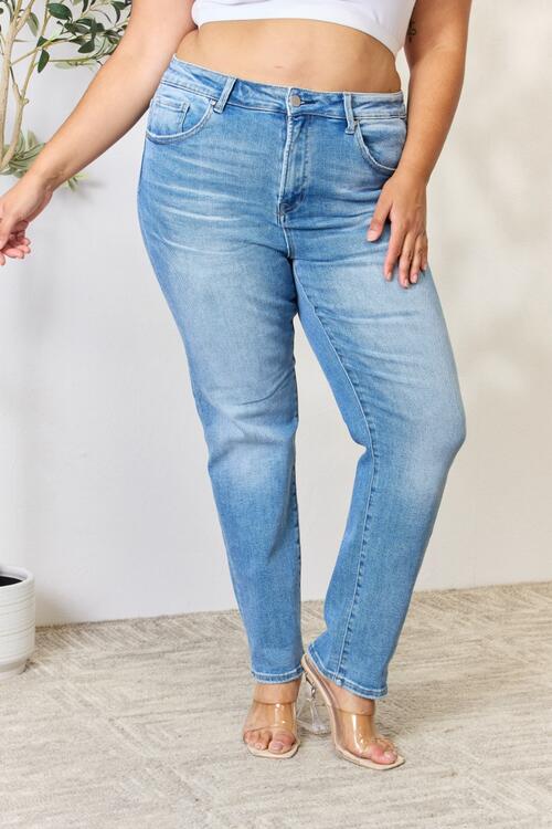 RISEN Mid Rise Skinny Jeans