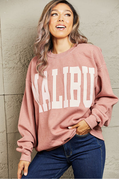 "Malibu" Oversized Crewneck Sweatshirt