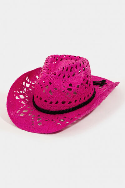 Cutout Wide Brim Hat