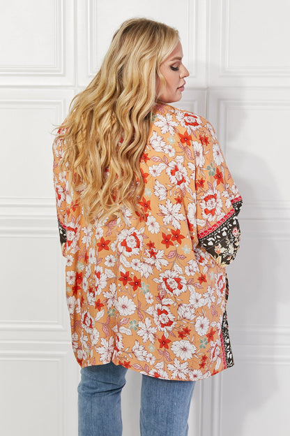 Peachy Keen Cover-Up  Kimono