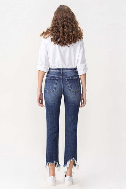 Lovervet High Rise Crop Straight Leg Jeans