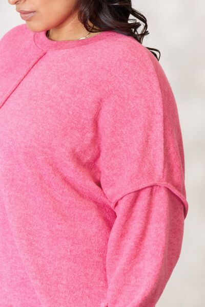 Center Seam Long Sleeve Sweatshirt