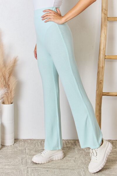 RISEN High Waist Ultra Soft Knit Flare Pants