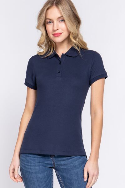 Classic Short Sleeve Polo Top