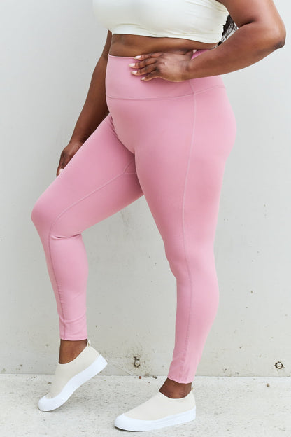 Fit For You High Waist Active Leggings in Light Rose