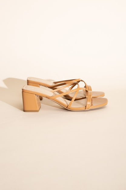 CRIMP-S MULE SANDAL HEELS