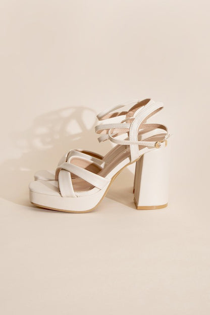 VALOR-1 CROSS ANKLE STRAP HEELS