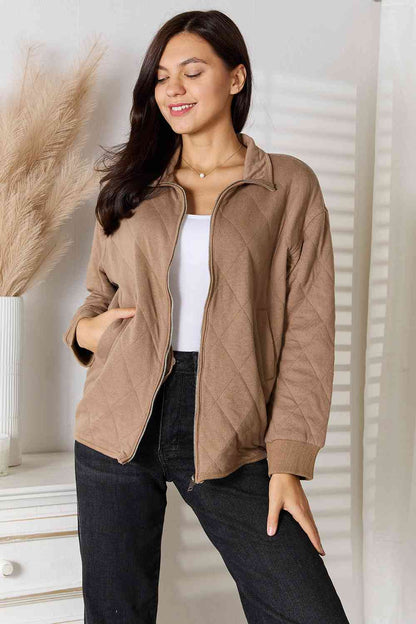 Zip-Up Jacket with Pockets