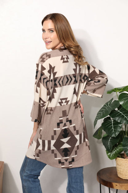 Cardigan with Aztec Pattern