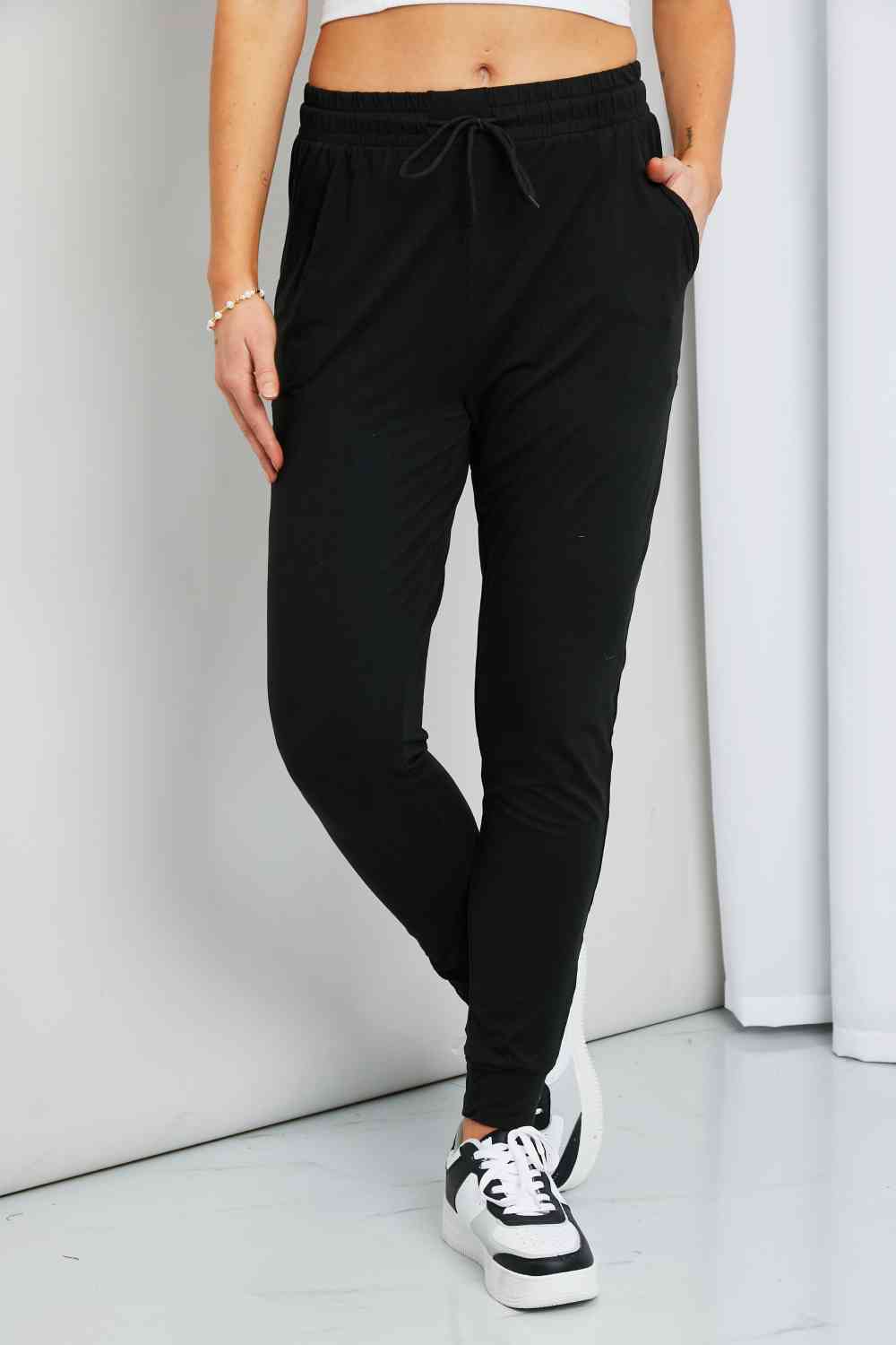 Drawstring Waist Joggers